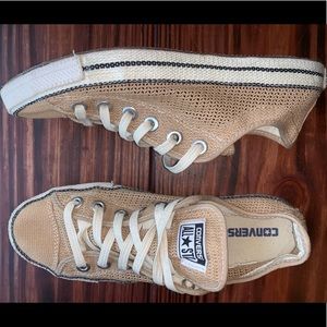 Converse Chuckout Beige Low-Top Mesh Sneakers